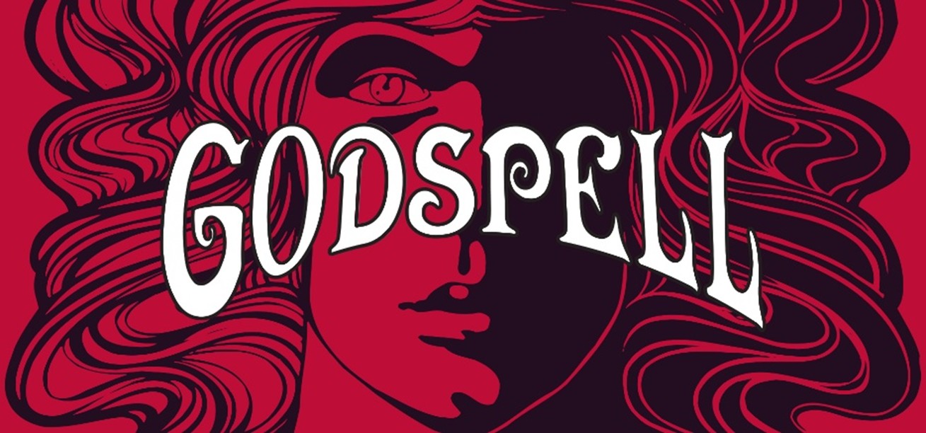 Photo of the Godspell play production visual logo